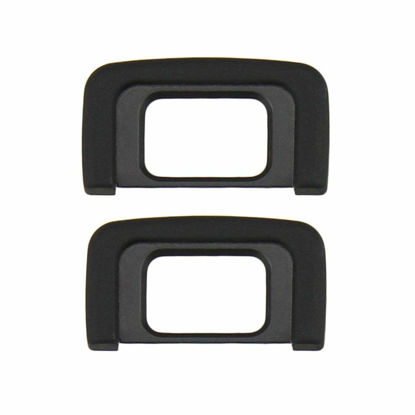 Picture of HomyWord 2 Pack DK-25 Black Eyecup Eyepiece/Eye Cup/Viewfinder for Nikon D5600, D5500, D5400, D5300, D5200, D5100, D5000, D3400, D3300, D3200, D3100, D3000, Replaces Nikon DK-25 Eyepiece