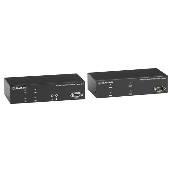 Picture of Black Box KVXLCF-200 KVM Extender - 3 Computer(s) - 3 Local User(s) - 98425.20 ft Range - 1920 x 1200 Maximum Video Resolution - 5 x USB - 6 x DVI - TAA Compliant