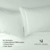 Picture of 1500 Supreme Collection Queen Sheet Sets Mint Green - Luxury Hotel Bed Sheets and Pillowcase Set for Queen Mattress - Extra Soft, Elastic Corner Straps, Deep Pocket Sheets, Queen Mint Green