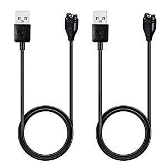 Picture of 2-PCS Charger Cable Compatible with Garmin Fenix 6 6X 6S Pro 5 5S 5X,Forerunner 45 245 935 945,Vivoactive 3 4,Approach X10 S10 S40 S60,Vivomove 3S,Quatix 5 Sapphire,Instinct