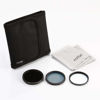 Picture of Fotga 55mm Slim Optical Glass Camera Lens Filter Kits (Variable ND2-ND400 ND + MC UV + MC CPL Filter) + Filter Pouch,Fits for Canon Nikon Sony Pentax DSLR Mirrorless Camera Lens with 55mm Thread