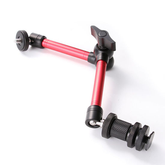 Picture of Fotga 11" Adjustable Friction Articulating Magic Arm for DSLR LCD Monitor LED Light (Red&Black, 11")