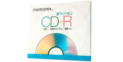 Picture of CD-R 2pk/1 case - 52x - 700mb - 80 MIN