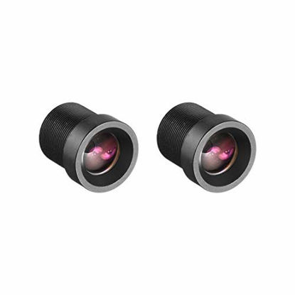 Picture of uxcell 2pcs 8mm 720P F2.0 FPV CCTV Camera Lens Wide Angle for CCD Camera