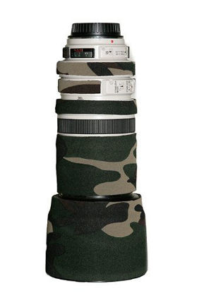 Picture of LensCoat Lens Cover for The Canon 100-400mm is f/3.5-f/5.6 Zoom Lens - Forest Green Woodland Camo