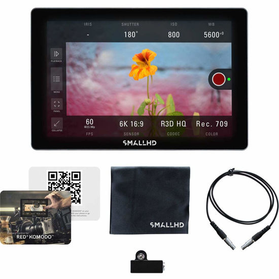 Picture of SmallHD Indie 7 RED Komodo Kit with Indie 7 7" FHD Touchscreen Monitor, Camera Control Kit and Sony L Series Battery Bracket