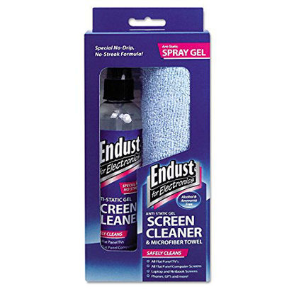 Picture of Endust for Electronics 12275 LCD/Plasma Cleaning Gel Spray, 6oz, Pump Spray w/Microfiber Cloth