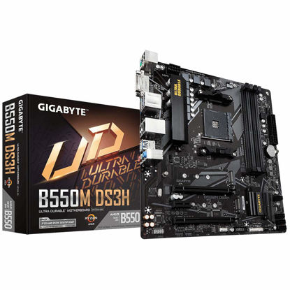 Picture of GIGABYTE B550M DS3H AMD B550 Socket AM4 Micro ATX DDR4-SDRAM Motherboard