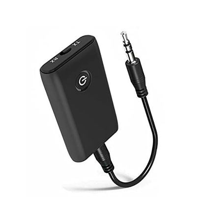 Picture of Bluetooth 5.0 Transmitter and Receiver with LCD Display, Portable Visual Bluetooth Adapter, Wireless Bluetooth Adapter, Suitable for PC, TV, Audio Equipment, Speakers, Earphones and Cars.