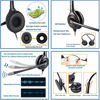 Picture of Binaural Noise Canceling Call Center/Office Headset & HIS Cable for Avaya IP 1608, 1616, 9601, 9608,9611G, 9620, 9621, 9630, 9631, 9640, 9641, 9650, 9670 J139, J169 and J179 Phones