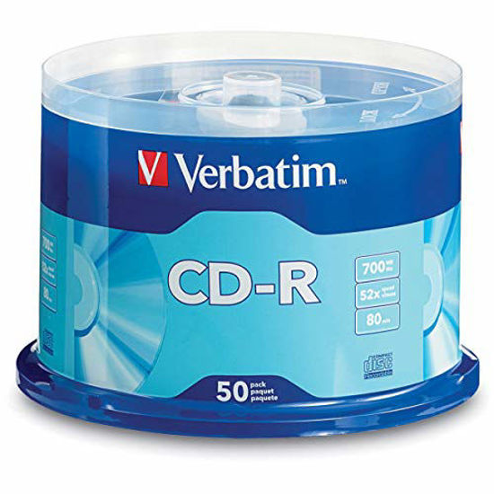 Picture of Verbatim 94691 CD Recordable Media - CD-R - 52x - 700 MB - 50 Pack Spindle