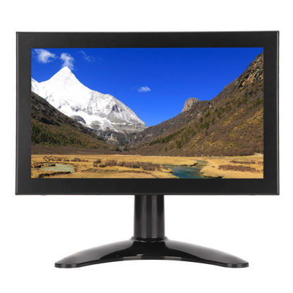 Picture of ASHATA 8 inch Monitor,Small Portable HDMI LCD Monitor 1280x720 16:9 IPS Screen,w/HDMI/VGA/AV/BNC/USB Input,Shockproof Anti Interference,for PC CCTV Home Security(US)