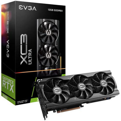 Picture of EVGA GeForce RTX 3080 12GB XC3 Ultra Gaming, 12G-P5-4865-KL, 12GB GDDR6X, iCX3 Cooling, ARGB LED, Metal Backplate, LHR