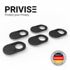 Picture of Privise Webcam Cover | PC, Smartphone & Laptop Camera Cover • Made in Germany • Compatible for MacBook, iMac & iPhone • Strong Webcam Sticker • Effective Privacy Protection • Ultra Thin (black) • 5pc