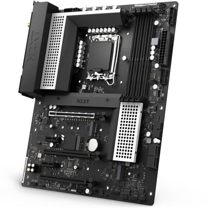 Picture of NZXT N5 Z690 Motherboard - N5-Z69XT-W1 - Intel Z690 chipset (Supports 12th Gen CPUs) - ATX Gaming Motherboard - Integrated I/O Shield - WiFi 6E connectivity - Bluetooth V5.2 - White