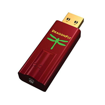 Picture of AudioQuest Dragonfly Red Mobile Bundle With DragonFly Red (Portable USB Preamp, Headphone Amp/DAC) And Lightning To USB Camera Adapter for Connection With Select iPhones, iPads, iPods