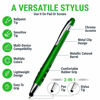 Picture of Stylus Pen for Touch Screens & Writing Pens, with Sensitive Stylus Tip - 2 in 1, for Your iPad, iPhone, Kindle, Nook, Samsung Galaxy, Tablets & Phones - Assorted Barrel Colors, Black Ink, 14 Pack