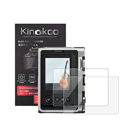 Picture of Fuji Mini EVO/X-Pro1 Screen Protector, kinokoo 9H Hardness Tempered Glass Film for Fuji X-Pro1 / Instax Mini EVO Camera Bubble-Free/Anti-Scratch(2 Pack)