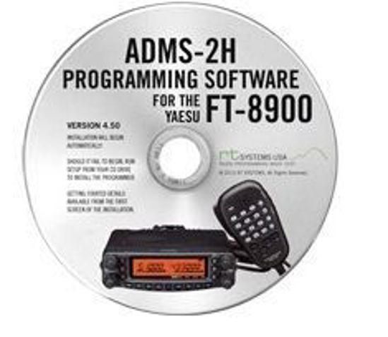 Picture of RT Systems Yaesu ADMS-2H Programming Software on CD with USB Computer Interface Cable for FT-8900R