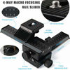 Picture of EXMAX® Pro 4 Way Macro Focusing Focus Rail Slider Shooting for Digital SLR Camera and DC with Standard 1/4" Screw Hole