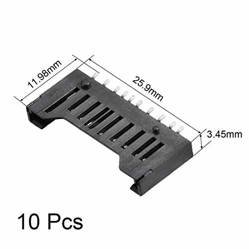 GetUSCart- Uxcell SD Memory Card Socket Holder SMT Surface Mounted ...