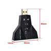 Picture of External USB 3D Sound Card Audio Dual Virtual 7.1 USB 2.0 Adapter Plug & Play for Laptop PC Creative and Exquisite Workmanship Nice Design