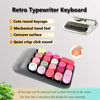 Picture of Wireless Number Pad, Ergonomic Cute Colorful Retro Mini Portable Numeric Keypad, Seaciyan 2.4G Cordless External Keyboard for Computer, Laptop (Black Red)