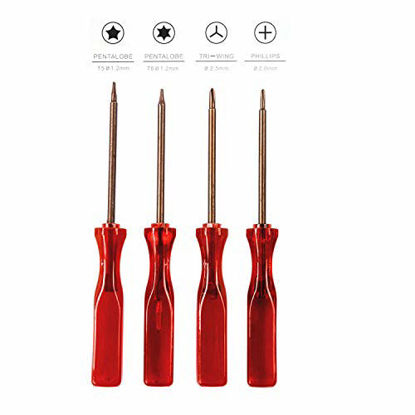 Picture of HASESS Screwdrivers Set 4pcs Repair Tool Kit for MacBook Pro/Air (All Version) MacBook Air Tools Repair Kit with Pentalobe 5 Pentalobe 6 Tri Wing Phillips Head