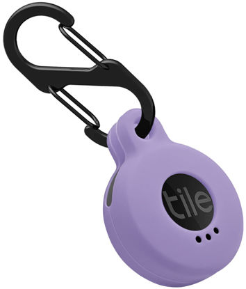 Picture of Geiomoo Silicone Case Compatible with Tile Sticker 2022, Protective Cover with Carabiner (Lilac)