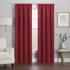 Picture of ECLIPSE Kendall Modern Blackout Thermal Rod Pocket Window Curtain for Bedroom or Living Room (1 Panel), 42" x 63", Ruby