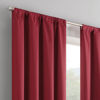 Picture of ECLIPSE Kendall Modern Blackout Thermal Rod Pocket Window Curtain for Bedroom or Living Room (1 Panel), 42" x 63", Ruby