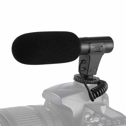 Picture of Video Microphone, SAMTIAN Camera Microphone for DSLR Interview Shotgun with Windscreen VideoMic for Sony Canon Nikon Panasonic (3.5mm Interface)