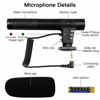 Picture of Video Microphone, SAMTIAN Camera Microphone for DSLR Interview Shotgun with Windscreen VideoMic for Sony Canon Nikon Panasonic (3.5mm Interface)