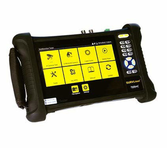 Picture of Hobbes HST319 SURVLtest 7 Inch IPS Retina Touch Screen IP/CCTV 8MP CVBS/TVI/CVI/AHD H.265 4K Multi Function Camera Tester with WiFi/PoE/ONVIF/Cable Trace and Test