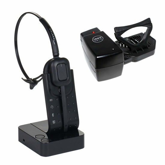 Picture of Wireless Headset with Remote Hook ON and Off Handset Lifter, 300 Feet Mobility 8 Hours Talking (Pionner)