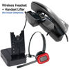 Picture of Wireless Headset with Remote Hook ON and Off Handset Lifter, 300 Feet Mobility 8 Hours Talking (Pionner)