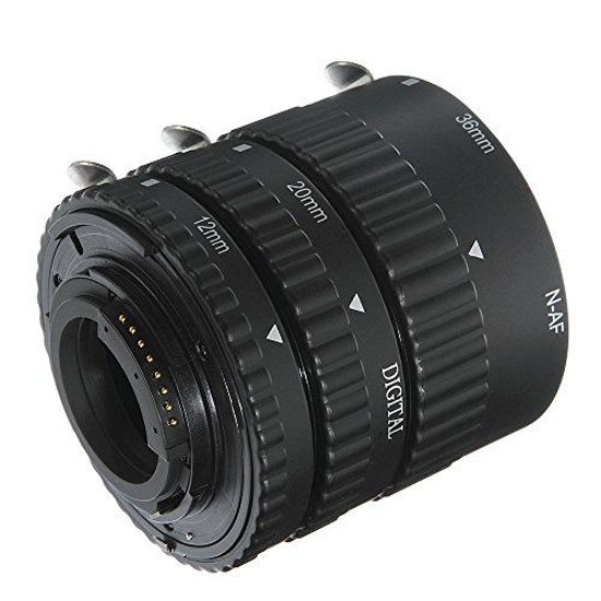 Picture of FOTGA 12mm+20mm+36mm Macro AF Auto Focus Extension Tube Set Ring Adapters for Nikon D4S D4 Df D3 D3X D3S D800 D700 D610 D600 D500 D300S D100 D7100 D7000 D5300 D5000 D3400 D3200 D90 D80 DSLR Cameras