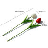 Picture of Mandy's 20pcs Red and White Flowers Artificial Tulip Silk Flowers 13.5" for Home Kitchen Wedding Decorations