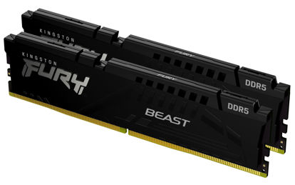 Picture of Kingston Fury Beast 32GB (2x16GB) 6000MHz DDR5 CL40 DIMM (Kit of 2) Desktop Memory KF560C40BBK2,Black