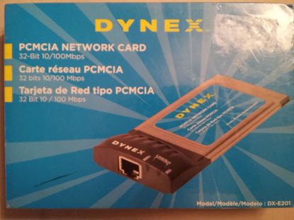 Picture of Dynex DX-E201 - Network adapter - CardBus - Ethernet, Fast Ethernet - 10Base-T, 100Base-TX