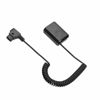 Picture of HangTon V-Mount D-tap to NP-FZ100 Dummy Battery for Sony Alpha A7C, A6600, FX3, A9II, A9, A7R Ⅳ, A7R III, A7III Camera Coiled Cable