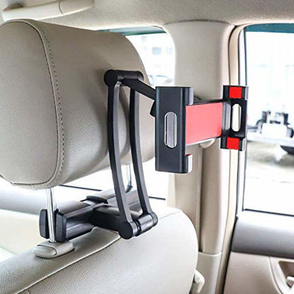 Picture of Worthown Tablet Holder for Car Ipad Headrest Mount 5-12.9 In Universal Backseat Holder Tablet Car Mount With 360 Degree Rotation for ipad,ipad Air,iPad Mini,Samsung Kindle Fire Galaxy all Tablets