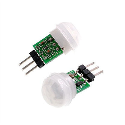 Picture of Oiyagai 2pcs AM312 Mini Pyroelectric PIR Sensor Module Manual Motion Infrared IR Detector