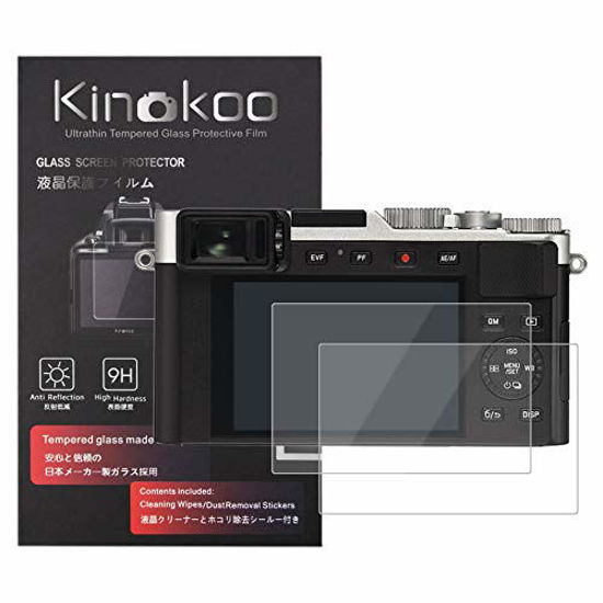 Picture of kinokoo Tempered Glass Film for Leica D-Lux/D-Lux 7 Crystal Clear Film Leica D-LUX D-LUX 7 Screen Protector Bubble-free/Anti-scratch(2 pack)