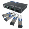 Picture of CableRack Gigabit Media Converter Multimode to Singlemode All-in-one (3 Configurations) Fiber Switch with Dual 10/100/1000M Ethernet Ports (1 Pack)