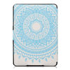 Picture of kwmobile Case Amazon Kindle Paperwhite - Book Style PU Leather Protective e-Reader Cover Folio Case - Light Blue White