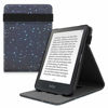 Picture of kwmobile Cover Compatible with Kobo Clara HD - Cover PU Leather e-Reader Case - Star Map White/Dark Blue