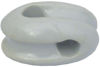 Picture of MFJ Enterprises Original MFJ-16A01 6 Pack Glazed Ceramic Egg Insulator/Isolator - 7/16" Holes, 9/64 Diameter by 2 1/8 Length.
