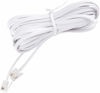 Picture of Telephone Cords for Landline Phones - Phone Cords for Landline Phones to Wall Jack - Superb Sound Quality, Sturdy Materials - Choctaw White - Compatible w/a RJ11 Phone Jack (15ft Phone Cord)