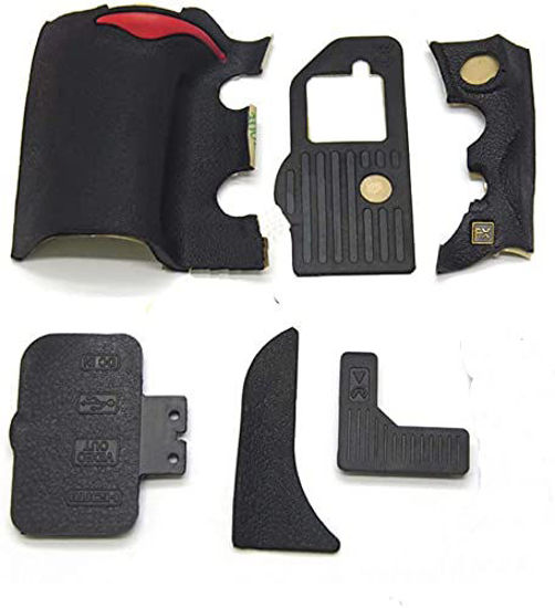 Picture of Replacement Full 6 Pcs Body Front/Rear/Grip Rubber with USB L Rubber for D700 Digital Camera